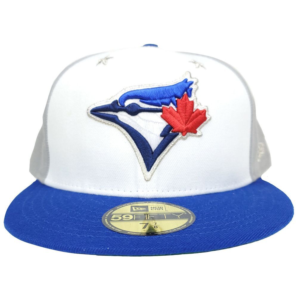Toronto Blue Jays Mitchell & Ness MLB Fitted 7 7/8 Hat Cap White Blue Gray NWT